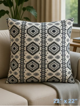GEOMETRIC PATTERN CUSHION & FILLER